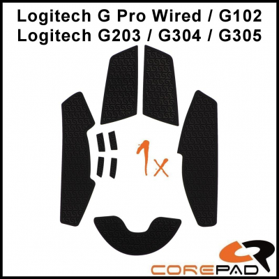 Corepad Soft Grips BT l Lizard Skins Logitech G Pro G102 G203 G304 G305